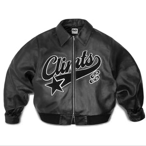 Star Varsity Leather Jacket