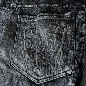 Gothic Spiderweb Denim